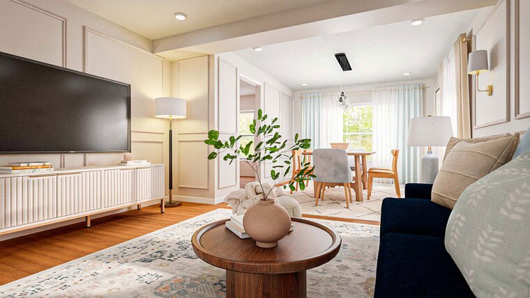 Online design Transitional Combined Living/Dining by Alexandra U. thumbnail