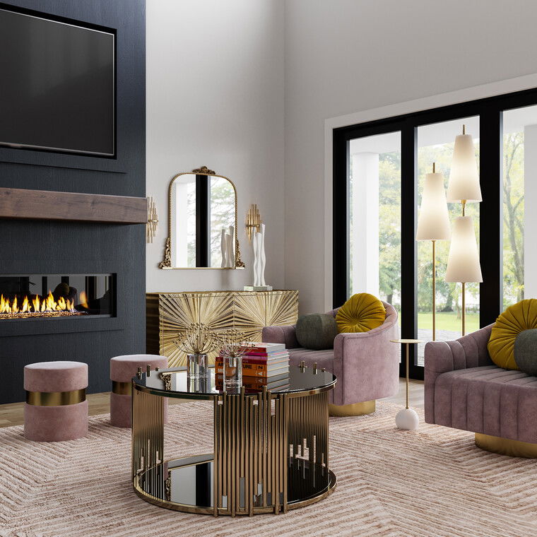 Online design Glamorous Living Room by Casey H. thumbnail