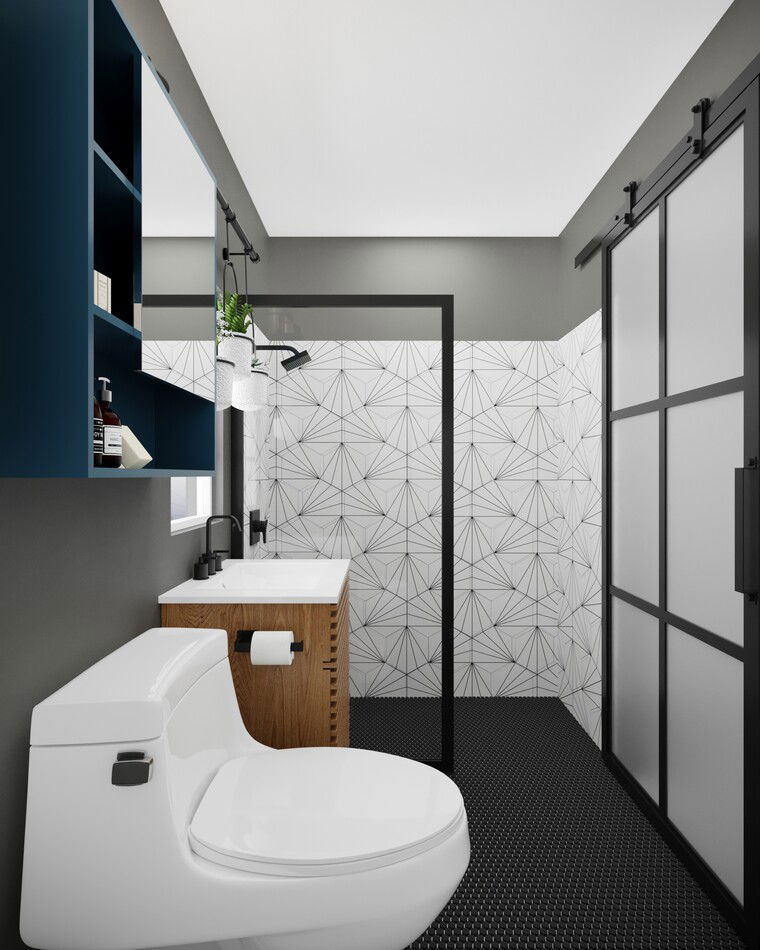 Online design Modern Bathroom by Casey H. thumbnail