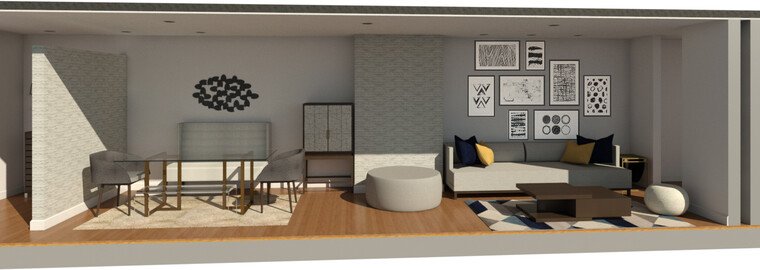 Online design Contemporary Combined Living/Dining by Brianna S. thumbnail