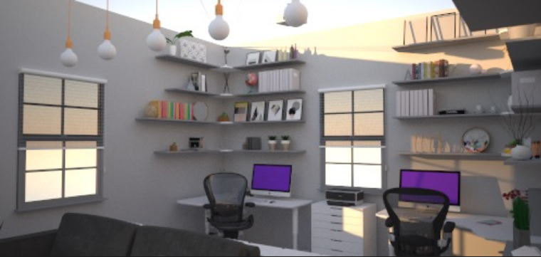 Online design Contemporary Home Office by Debbie O. thumbnail
