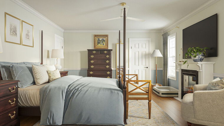 Online design Traditional Bedroom by Jillian M. thumbnail