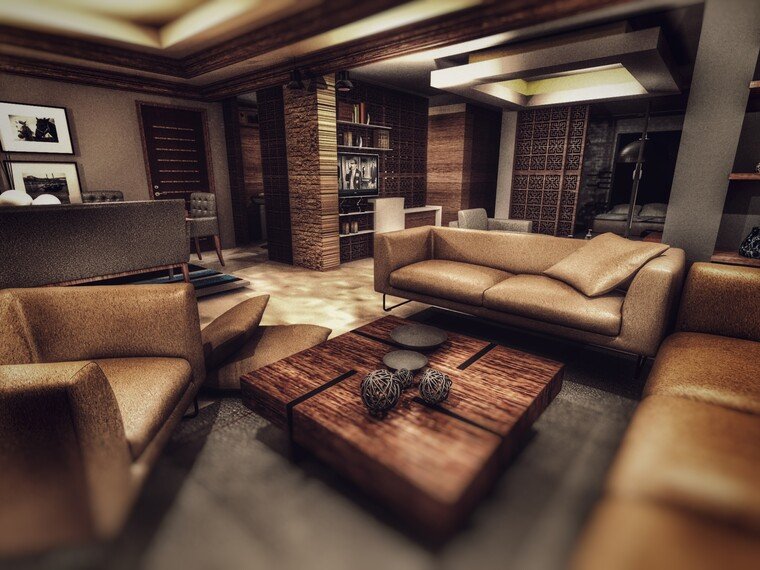 Online design Contemporary Living Room by Ahmed E. thumbnail