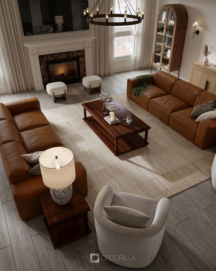 Online design Transitional Living Room by Ahmed S. thumbnail