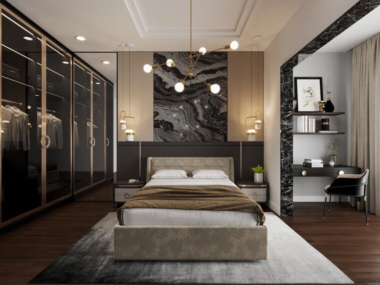 Online design Glamorous Bedroom by Aida A. thumbnail