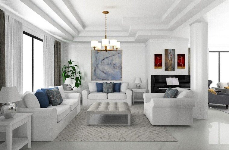 Online design Contemporary Living Room by Nor Aina M. thumbnail