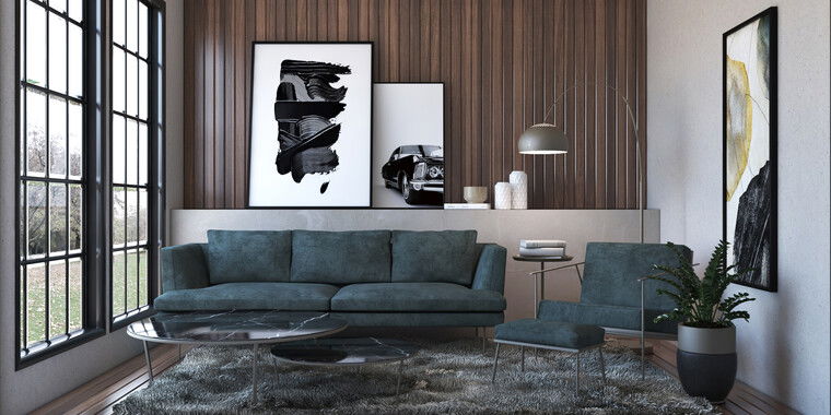 Diseño en línea Sala de Estar Moderna por Shofy D. miniatura