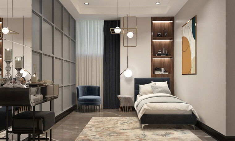 Online design Modern Bedroom by Tina D. thumbnail