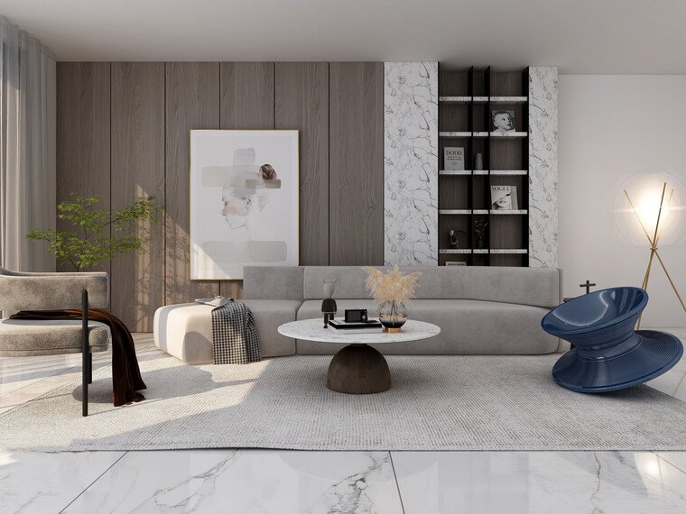 Online design Modern Living Room by Vida N. thumbnail