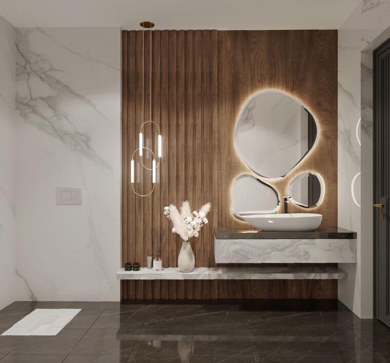 Online design Modern Bathroom by Tina D. thumbnail