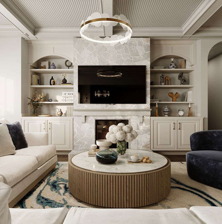 Online design Transitional Living Room by Sahar M. thumbnail