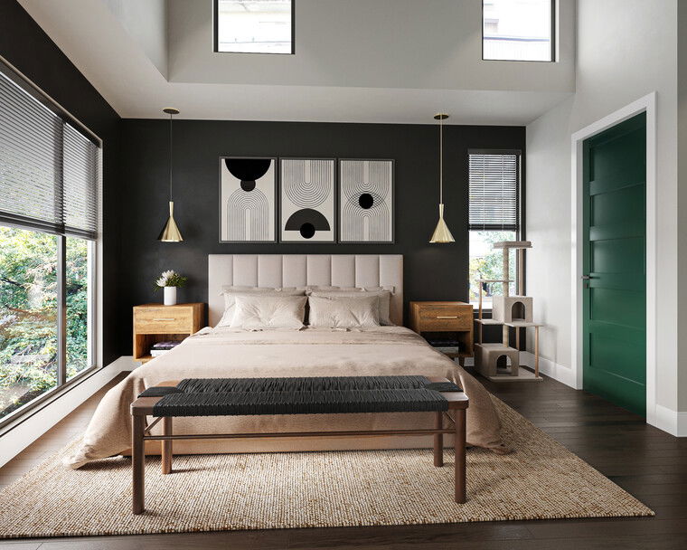 Online design Modern Bedroom by Nada M. thumbnail