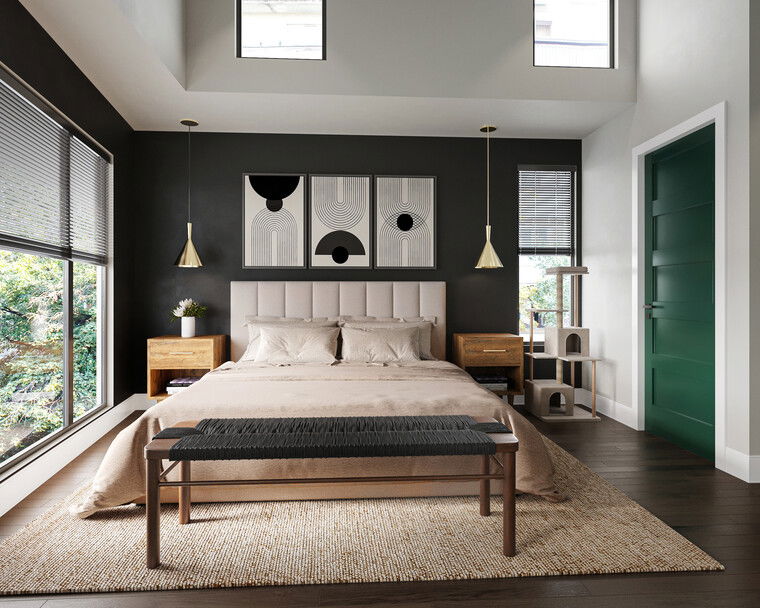 Diseño en línea Dormitorio Moderno por Nada M. thumbnail