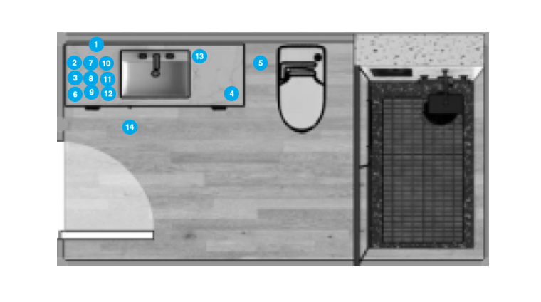 Plano de Baño por Diseñador Online