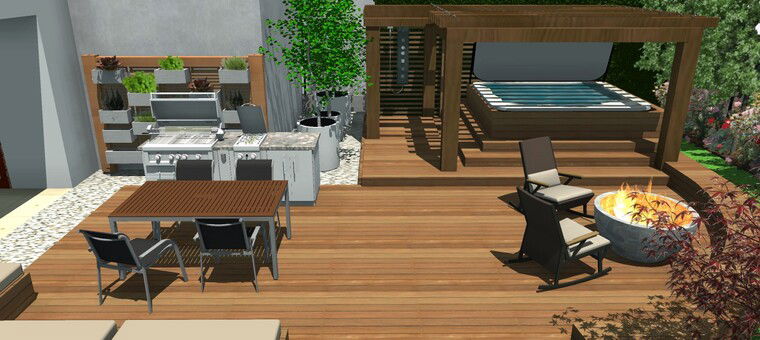 Online design Contemporary Patio by Ana I. thumbnail