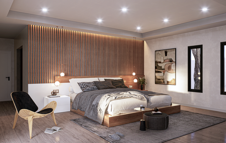 Diseño en línea Dormitorio moderno de Irene W. miniatura