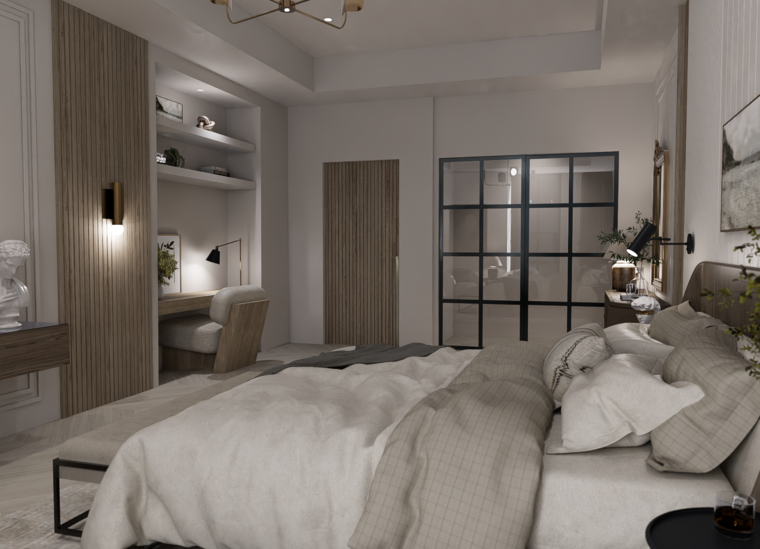 Online design Transitional Bedroom by Lauren O. thumbnail