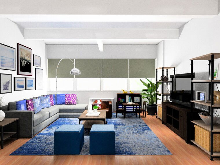 Online design Modern Living Room by Nor Aina M. thumbnail