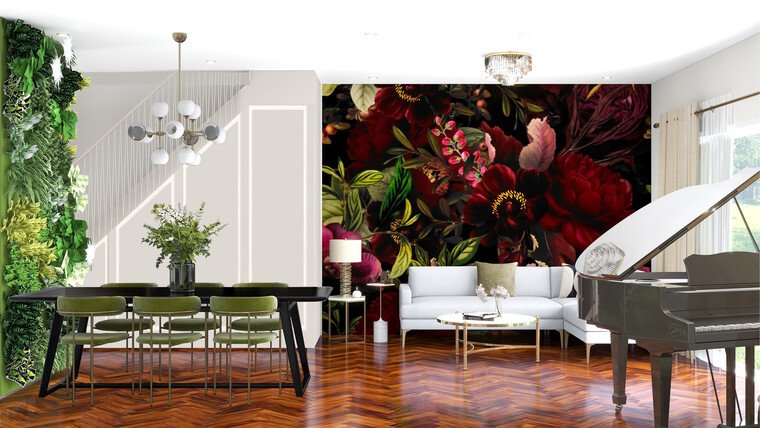 Online design Glamorous Combined Living/Dining by Laura S. thumbnail