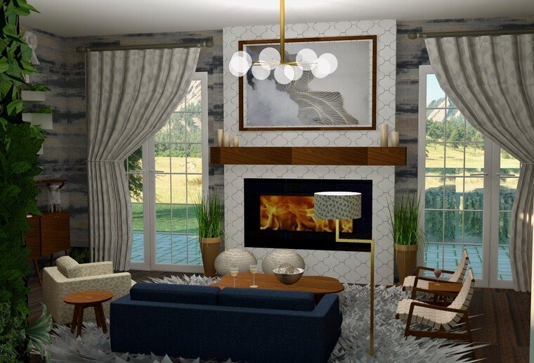 Online design Transitional Living Room by Skyler G. thumbnail