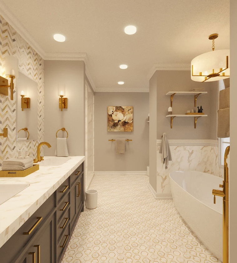 Online design Transitional Bathroom by Aida A. thumbnail