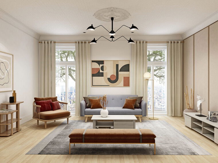 Online design Eclectic Living Room by Wiktoria G. thumbnail