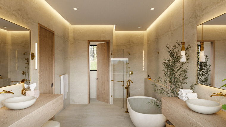 Online design Modern Bathroom by Casey H. thumbnail