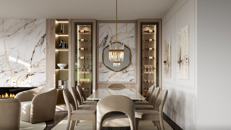 Online design Glamorous Combined Living/Dining by Erika F. thumbnail