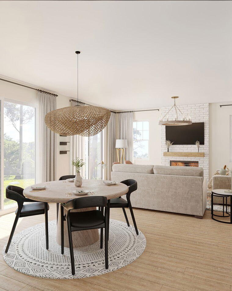 Online design Contemporary Combined Living/Dining by Jillian M. thumbnail