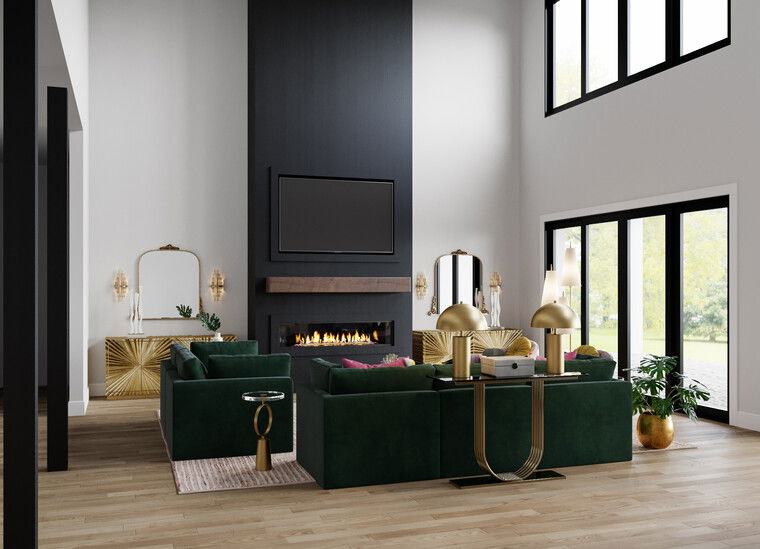 Online design Glamorous Living Room by Casey H. thumbnail