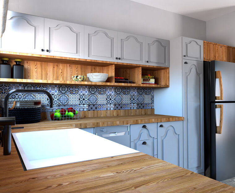 Diseño en línea Cocina Ecléctica por Eleni M. miniatura