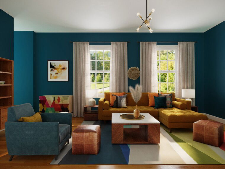 Online design Eclectic Living Room by Casey H. thumbnail