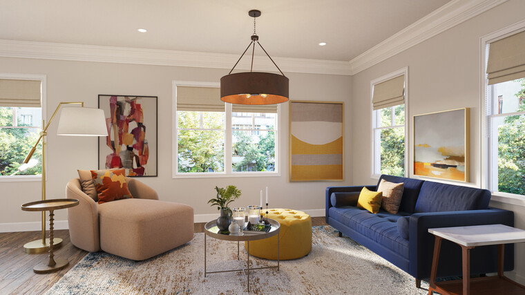 Online design Eclectic Living Room by Barbara C. thumbnail