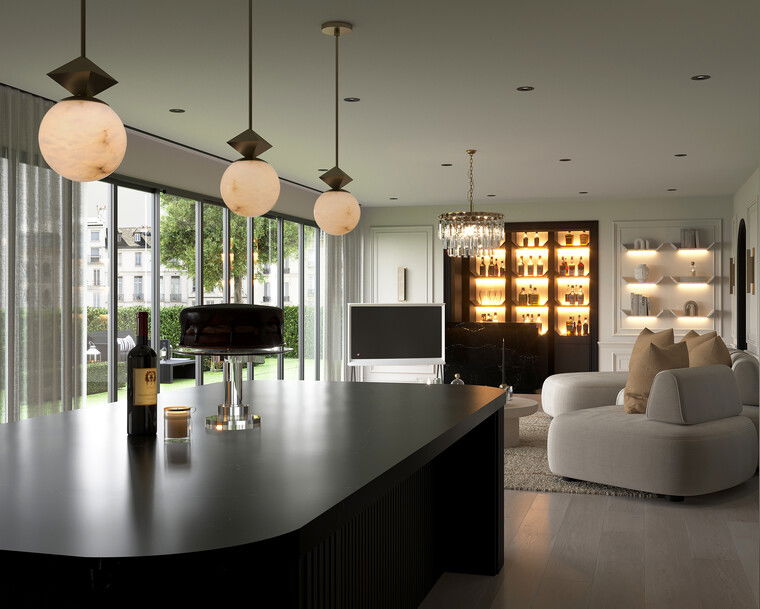 Online design Glamorous Living Room by Nathalie I. thumbnail
