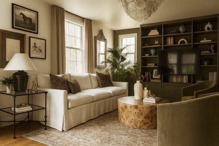 Online design Traditional Living Room by Marya W. thumbnail
