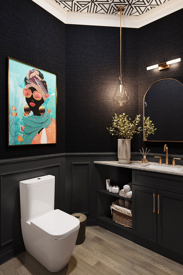 Online design Eclectic Bathroom by Jatnna M. thumbnail