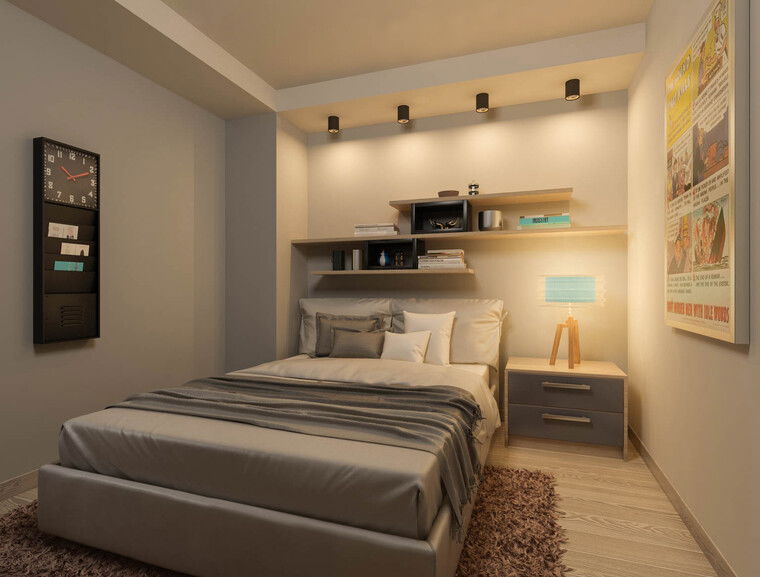Diseño en línea Dormitorio ecléctico por Natasa P. miniatura