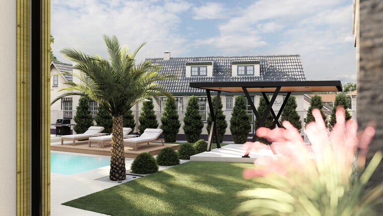 Diseño en línea Patio Contemporáneo por Dusan J. miniatura