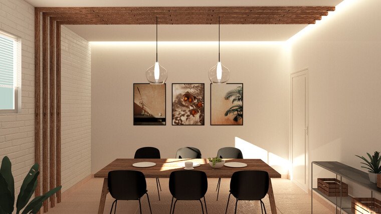 Online design Modern Dining Room by Lubna B. thumbnail