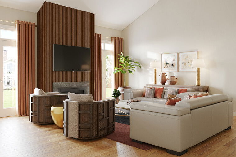 Online design Contemporary Living Room by Sarah R. thumbnail