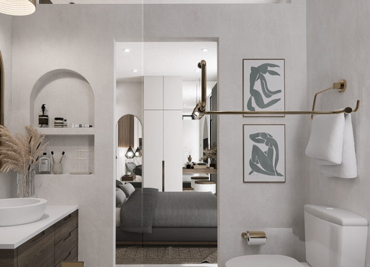 Online design Contemporary Bathroom by Lauren O. thumbnail