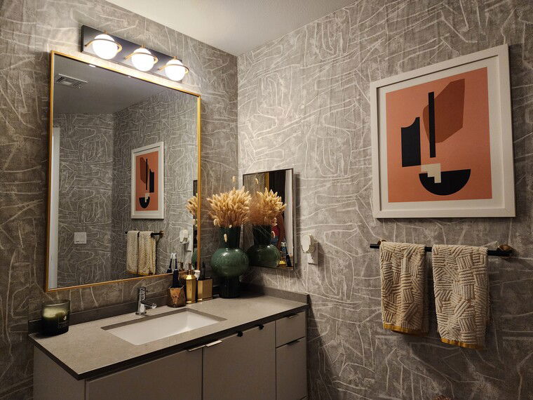 Online design Contemporary Bathroom by Shameika B. thumbnail