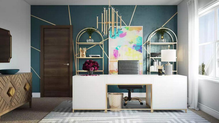 Online design Eclectic Home Office by Kamila A. thumbnail