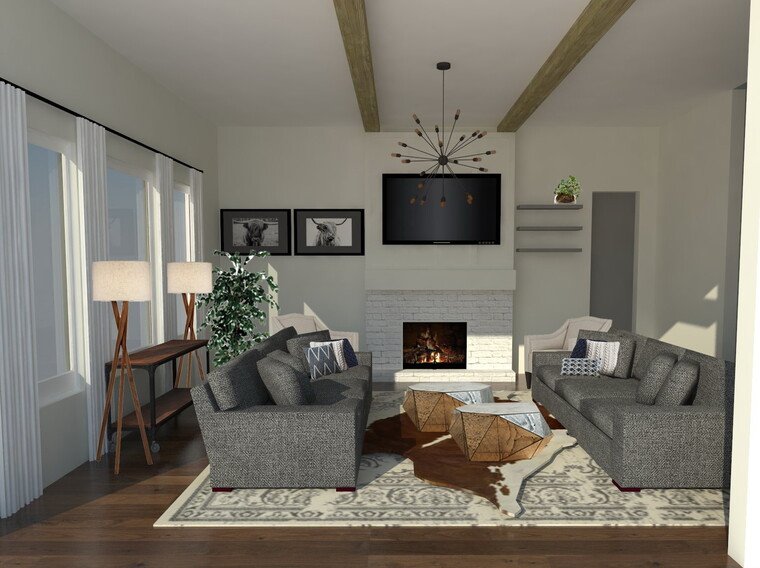 Online design Transitional Living Room by Vera B. thumbnail
