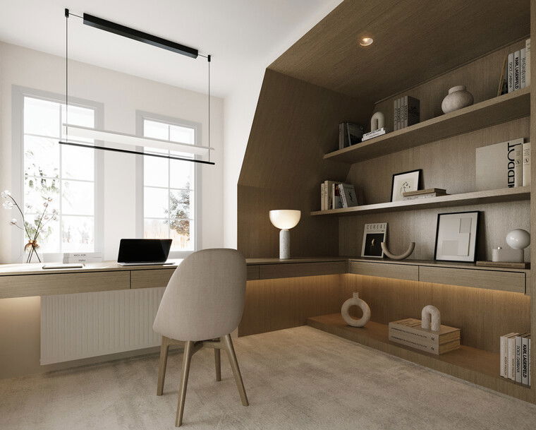 Online design Contemporary Home Office by Nathalie I. thumbnail