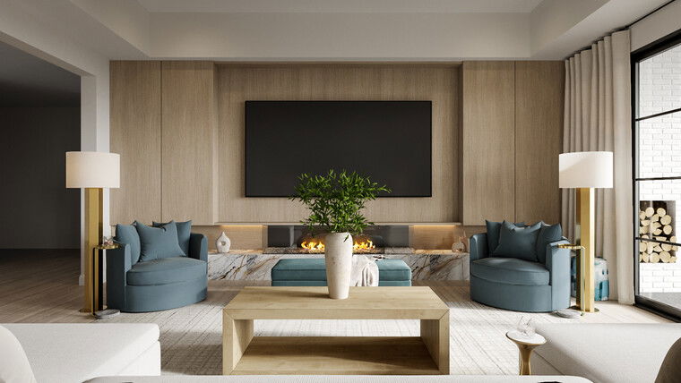 Online design Contemporary Living Room by Erika F. thumbnail