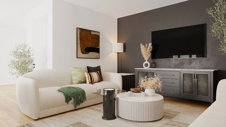 Online design Modern Living Room by Sharné L. thumbnail