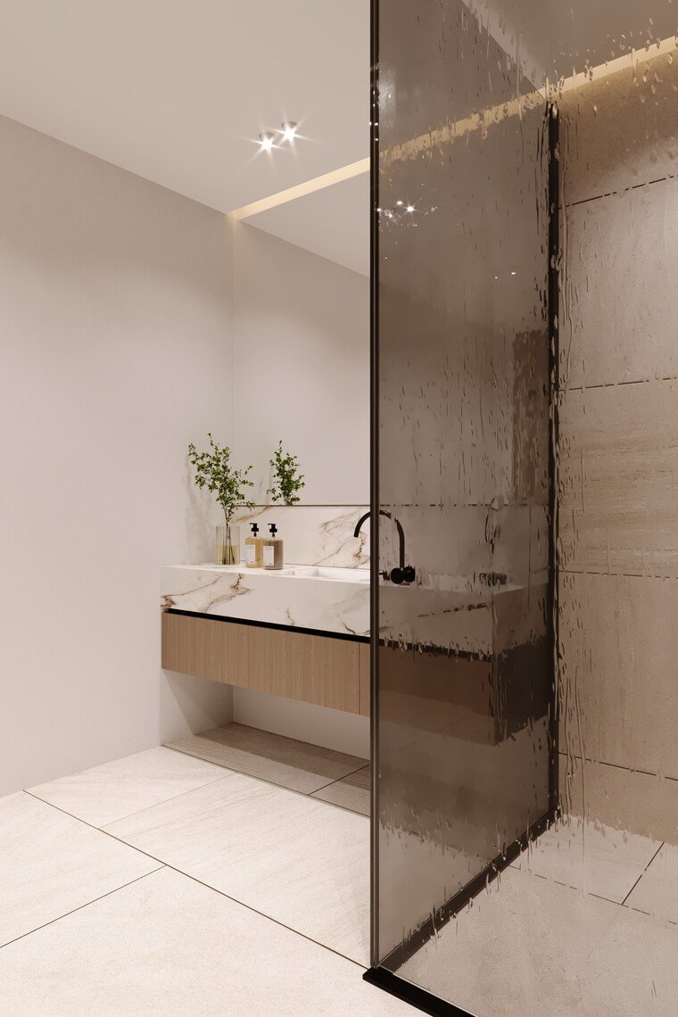 Online design Modern Bathroom by Tara M. thumbnail