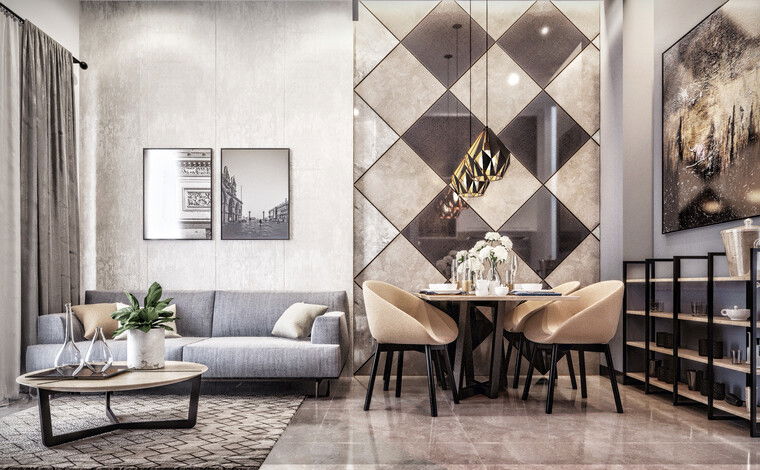 Online design Modern Living Room by Lam K. thumbnail