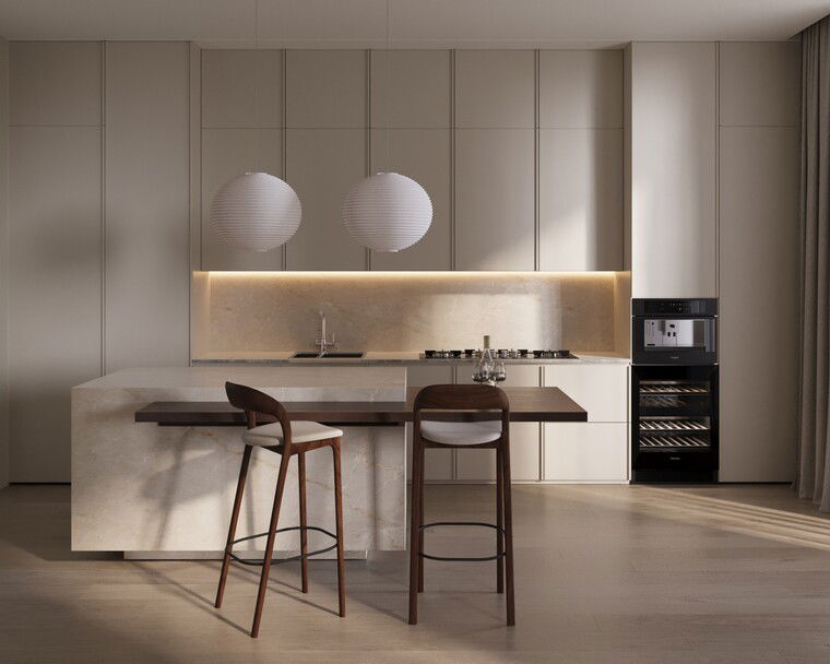 Online design Modern Kitchen by Leyla A. thumbnail